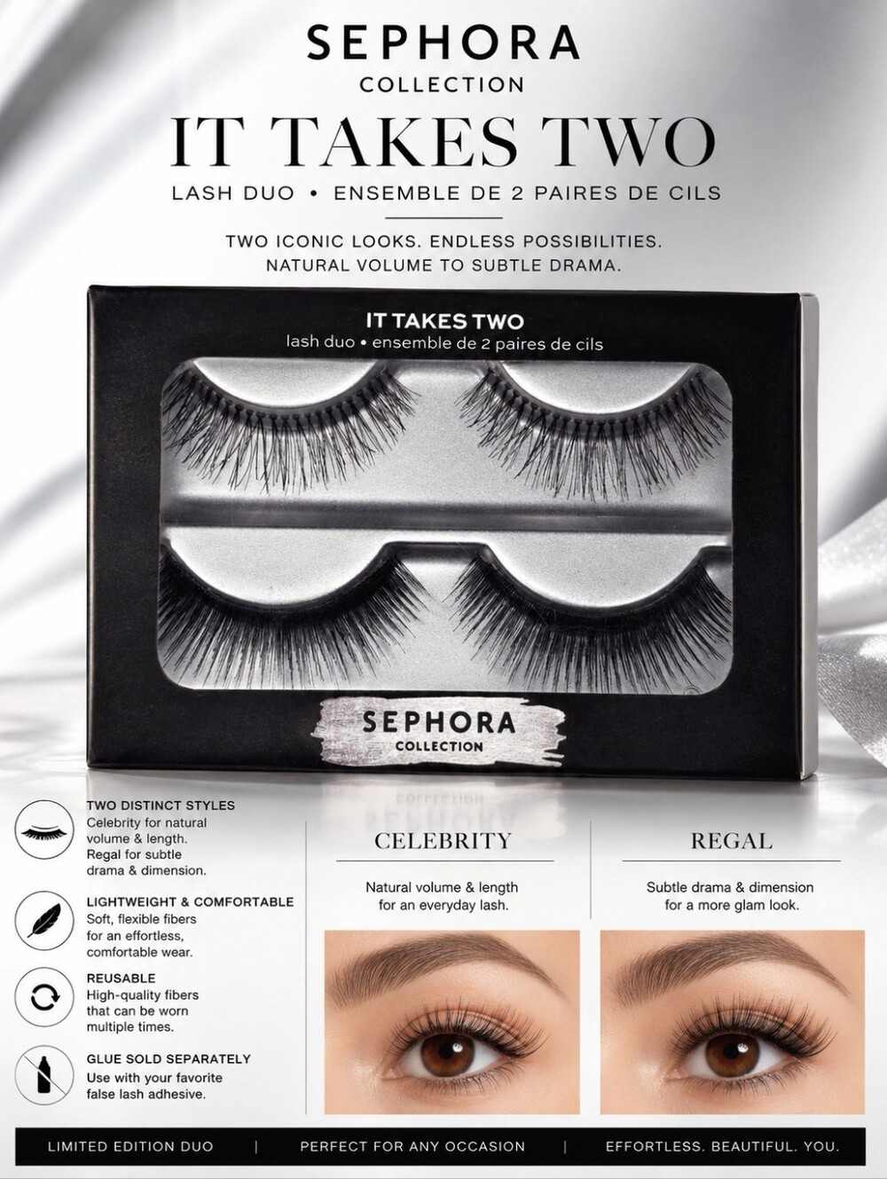 Sephora Collection "It Takes Two" Lash Duo (Celebrity & Regal)